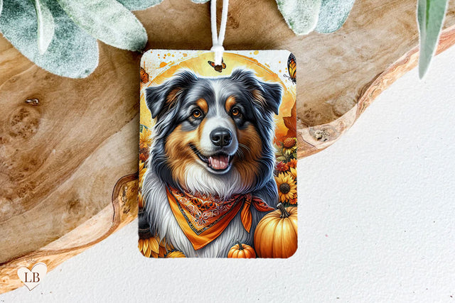 Aussie Shepherd Air Freshener - Car Air Freshie Sublimation Sublimation BijouBay 