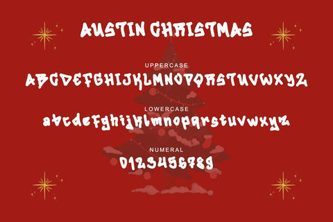 Austin Christmas Font Prasetya Letter 