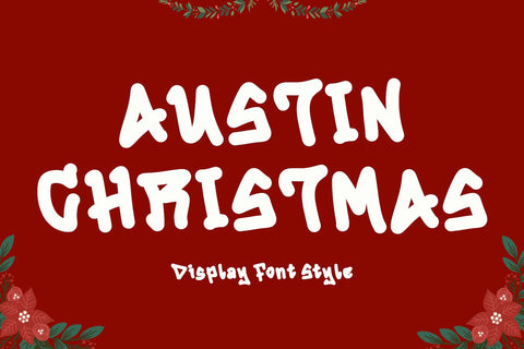 Austin Christmas Font Prasetya Letter 