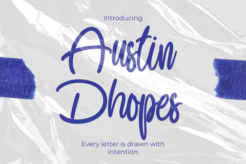 Austin Dhopes Font gatype 