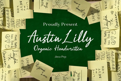 Austin Lilly / Organic Handwritten Font Javapep 