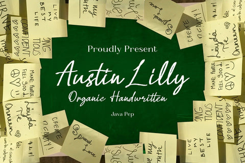 Austin Lilly / Organic Handwritten Font Javapep 