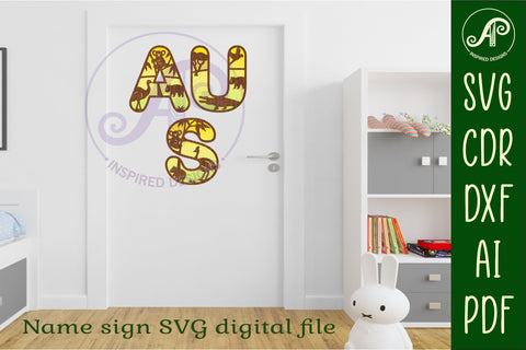 Australian animals letters alphabet set x 47 SVG APInspireddesigns 