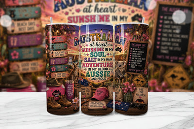 Australian at Heart Aussie Proud Wrap Sublimation BijouBay 