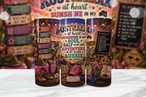 Australian at Heart Aussie Proud Wrap Sublimation BijouBay 
