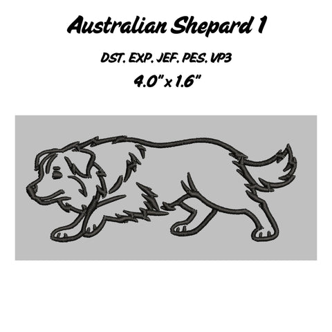 Australian Shepard Embroidery Bundle Embroidery/Applique DESIGNS Stitched Haus 
