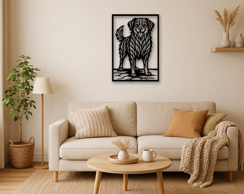 Australian Shepherd Laser SVG, Cute Dog Laser Cut, Pet Lover Design, Digital Download, Dog Art, Laser Engraving File SVG HappyDesignStudio 