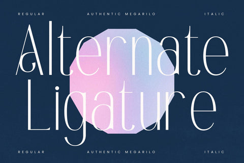Authentic Megarilo - Modern Sans Serif Font Letterena Studios 