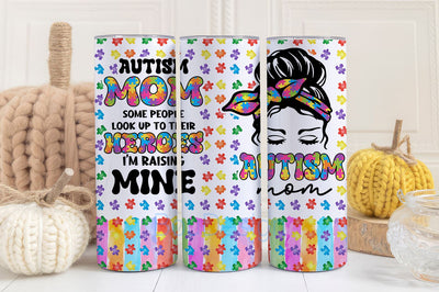 Autism Awareness Christmas Gifts, Autism Mom Tumbler PNG Sublimation BouDesign 
