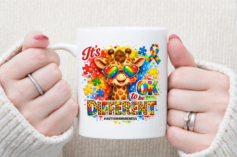 Autism Awareness Giraffe PNG Sublimation designartist 