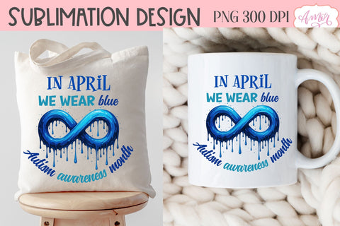 Autism Awareness Month PNG sublimation design Sublimation Amorclipart 