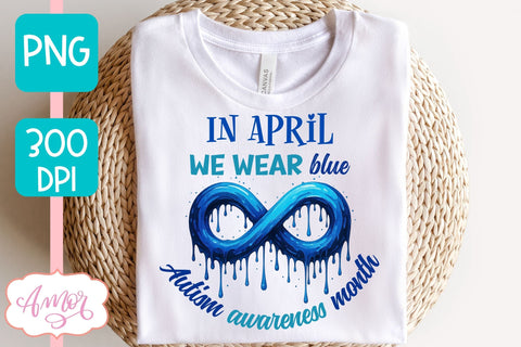 Autism Awareness Month PNG sublimation design Sublimation Amorclipart 