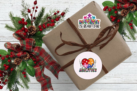 Autism Awareness Sticker Bundle Sublimation Regulrcrative 