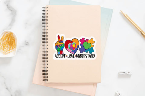 Autism Awareness Sticker Bundle Sublimation Regulrcrative 