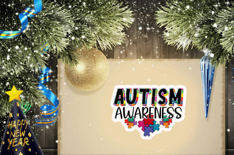 Autism Awareness Sticker Bundle Sublimation Regulrcrative 