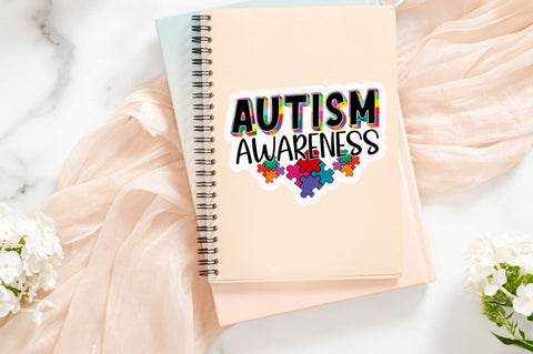 Autism awareness Sticker Design Sublimation Regulrcrative 