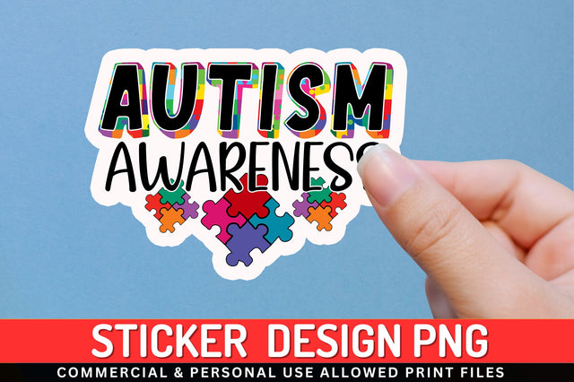 Autism awareness Sticker Design Sublimation Regulrcrative 