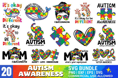 Autism Awareness SVG Bundle SVG Designangry 