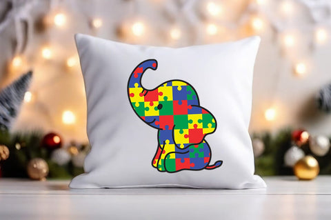 Autism Elephant vector SVG design SVG Designangry 
