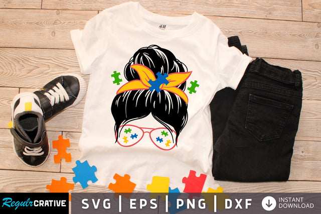 Autism girl svg design SVG Regulrcrative 