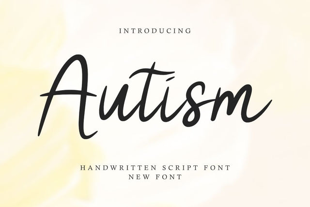 Autism - Handwritten Font Font Masyafi Studio 