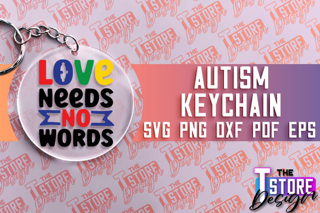 Autism Keychain Design | Autism Quotes SVG | Autism Awareness SVG SVG The T Store Design 