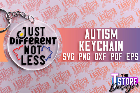 Autism Keychain Design | Autism Quotes SVG | Autism Awareness SVG SVG The T Store Design 