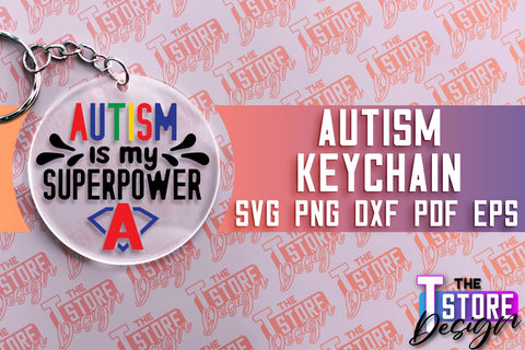 Autism Keychain Design | Autism Quotes SVG | Autism Awareness SVG SVG The T Store Design 