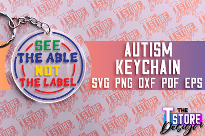 Autism Keychain Design | Autism Quotes SVG | Autism Awareness SVG SVG The T Store Design 