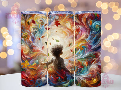 Autism Kid 20oz Tumbler Wrap Sublimation Design, Straight Tapered Tumbler Wrap, Autism Awareness Tumbler Png, Instant Digital Download Sublimation SvggirlplusArt 