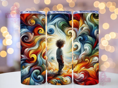 Autism Kid 20oz Tumbler Wrap Sublimation Design, Straight Tapered Tumbler Wrap, Autism Awareness Tumbler Png, Instant Digital Download Sublimation SvggirlplusArt 