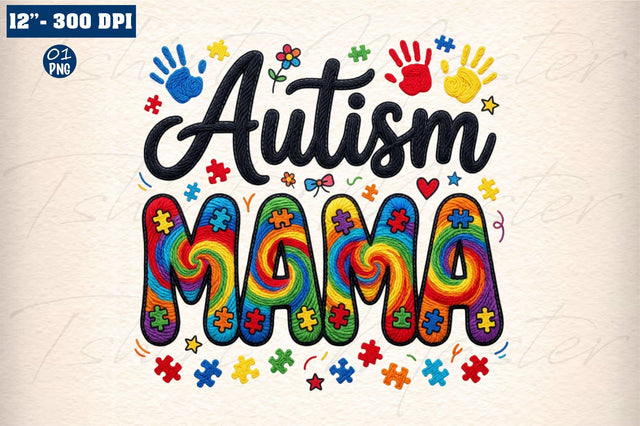 Autism Mama Png Sublimation designmaster24 