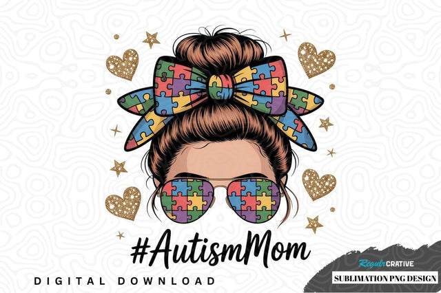 Autism mom sublimation png design Sublimation Regulrcrative 