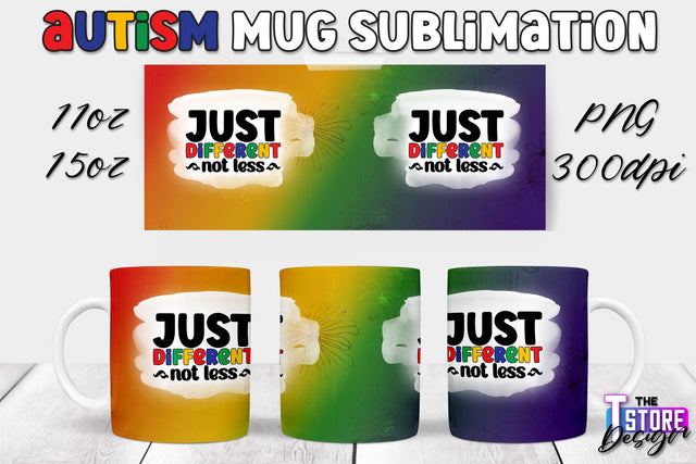 Autism Mug Sublimation | 11 oz 15 oz Mug | PNG File Sublimation The T Store Design 