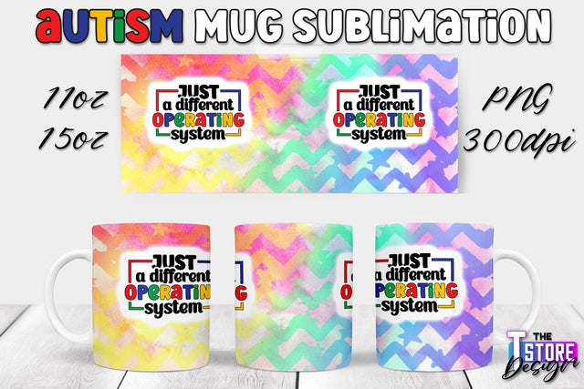 Autism Mug Sublimation | 11 oz 15 oz Mug | PNG File Sublimation The T Store Design 