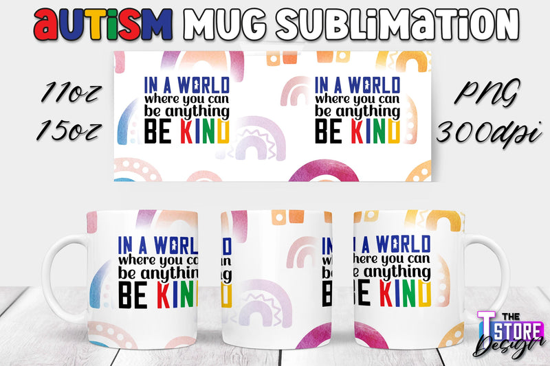 Autism Mug Sublimation | 11 oz 15 oz Mug | PNG File Sublimation The T Store Design 