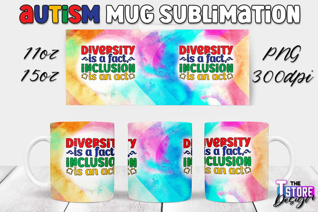 Autism Mug Sublimation | 11 oz 15 oz Mug | PNG File Sublimation The T Store Design 