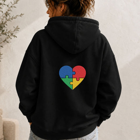 Autism Puzzle Heart Machine Embroidery Design – Colorful Awareness Embroidery File Embroidery/Applique DESIGNS PatternFeed8 