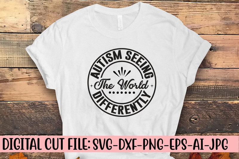 Autism Seeing The World Differently SVG Cut File SVG Syaman 
