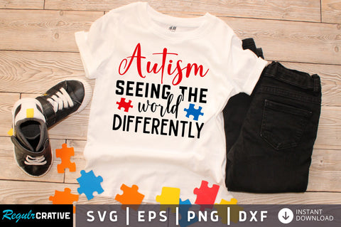 Autism seeing the world differently svg design SVG Regulrcrative 