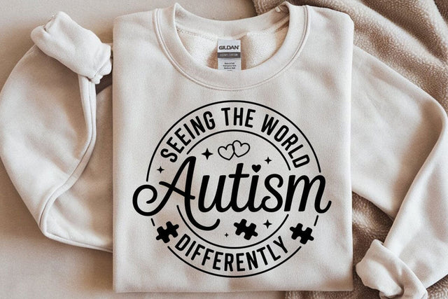 Autism Seeing the World Differently Svg, World Autism Day, Autism Quote Svg, Mental Health SVG DesignDestine 