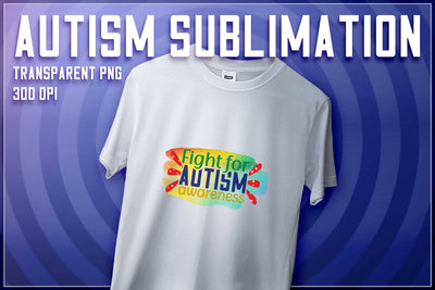 Autism Sublimation | T-Shirt Design | Autism Awareness | PNG File Sublimation The T Store Design 