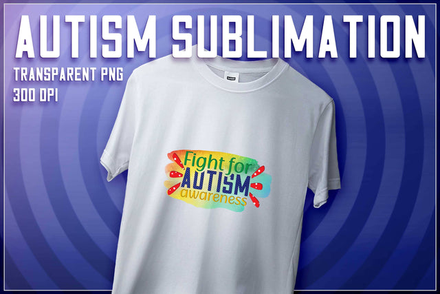 Autism Sublimation | T-Shirt Design | Autism Awareness | PNG File Sublimation The T Store Design 