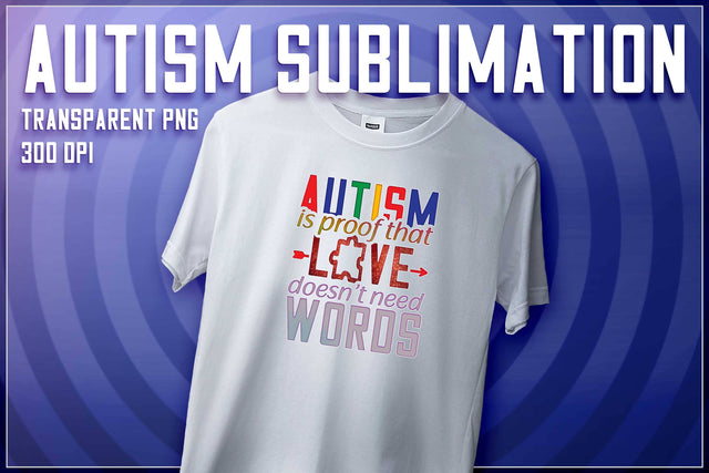 Autism Sublimation | T-Shirt Design | Autism Awareness | PNG File Sublimation The T Store Design 