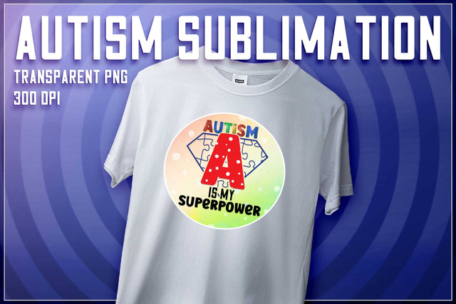 Autism Sublimation | T-Shirt Design | Autism Awareness | PNG File Sublimation The T Store Design 