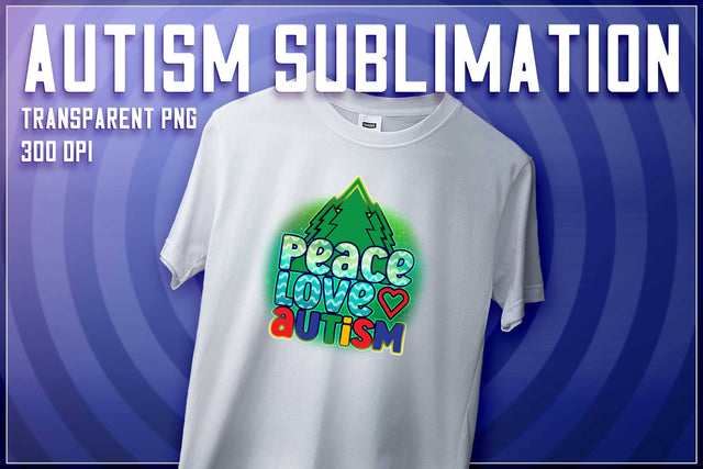 Autism Sublimation | T-Shirt Design | Autism Awareness | PNG File Sublimation The T Store Design 