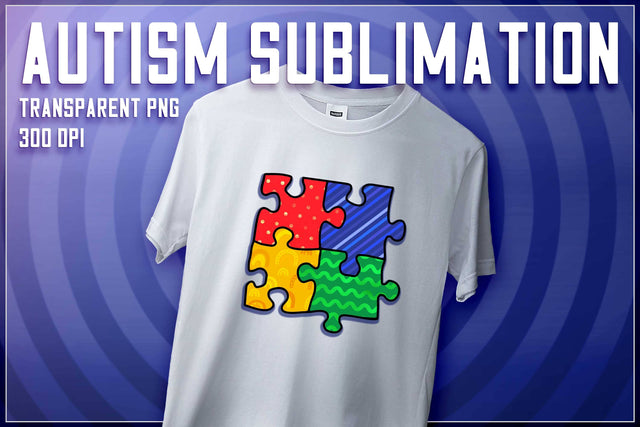 Autism Sublimation | T-Shirt Design | Autism Awareness | PNG File Sublimation The T Store Design 