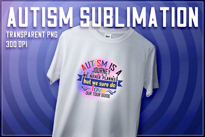 Autism Sublimation | T-Shirt Design | Autism Awareness | PNG File Sublimation The T Store Design 