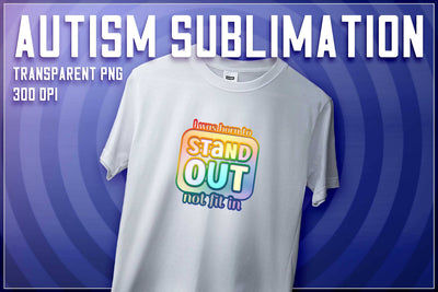 Autism Sublimation | T-Shirt Design | Autism Awareness | PNG File Sublimation The T Store Design 