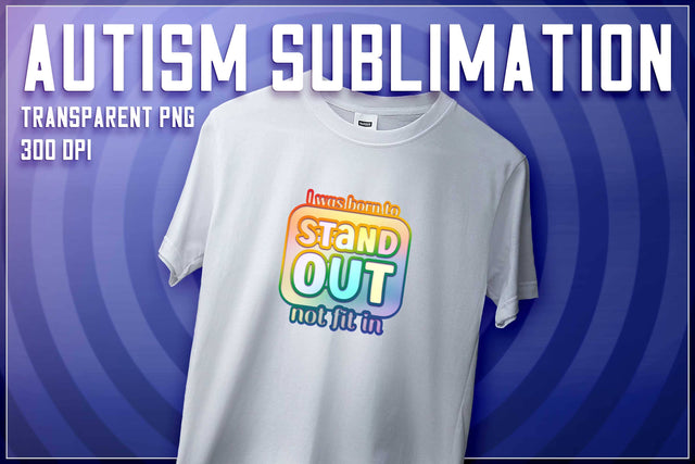 Autism Sublimation | T-Shirt Design | Autism Awareness | PNG File Sublimation The T Store Design 
